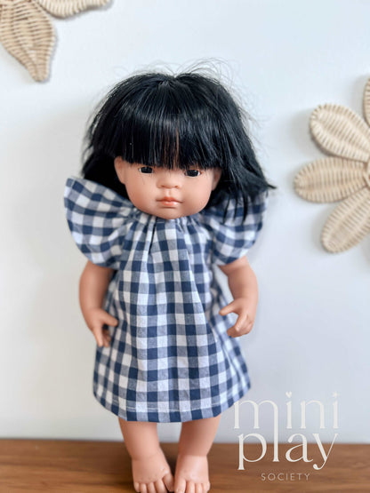 Petal Doll Dress in Gingham