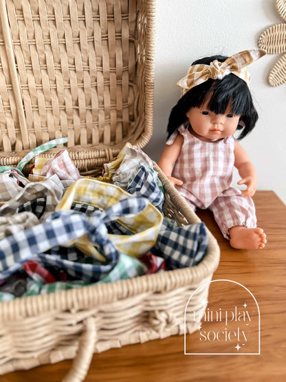 Jute Toy Storage Suitcase