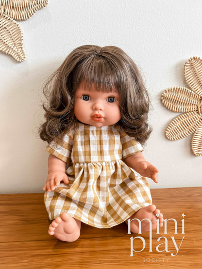 Garden Party Doll Dress in Gingham