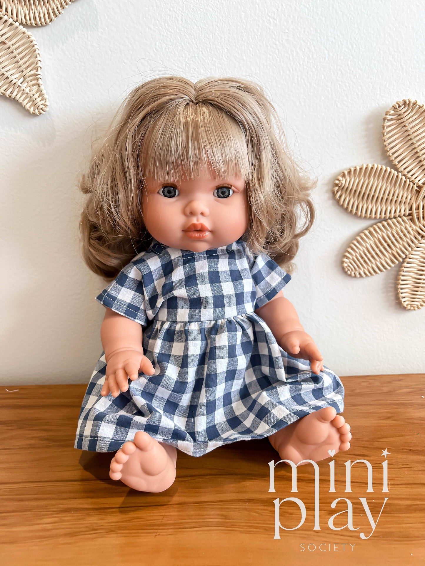 Garden Party Doll Dress in Gingham