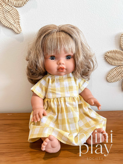 Garden Party Doll Dress in Gingham