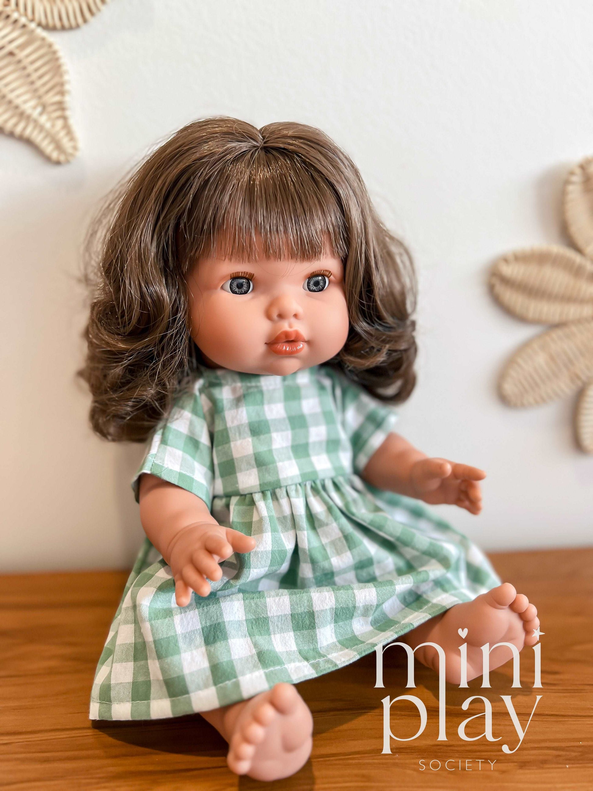 Garden Party Doll Dress in Gingham