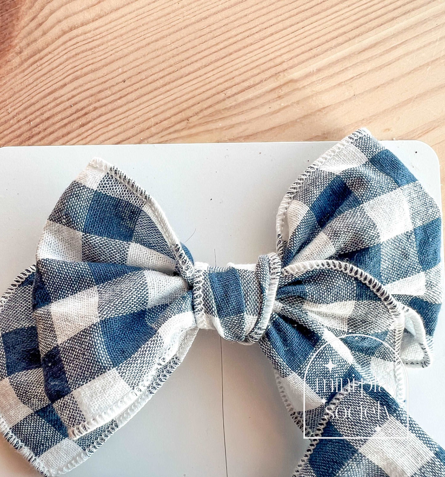 Doll & Me Clip Set - Blue Gingham