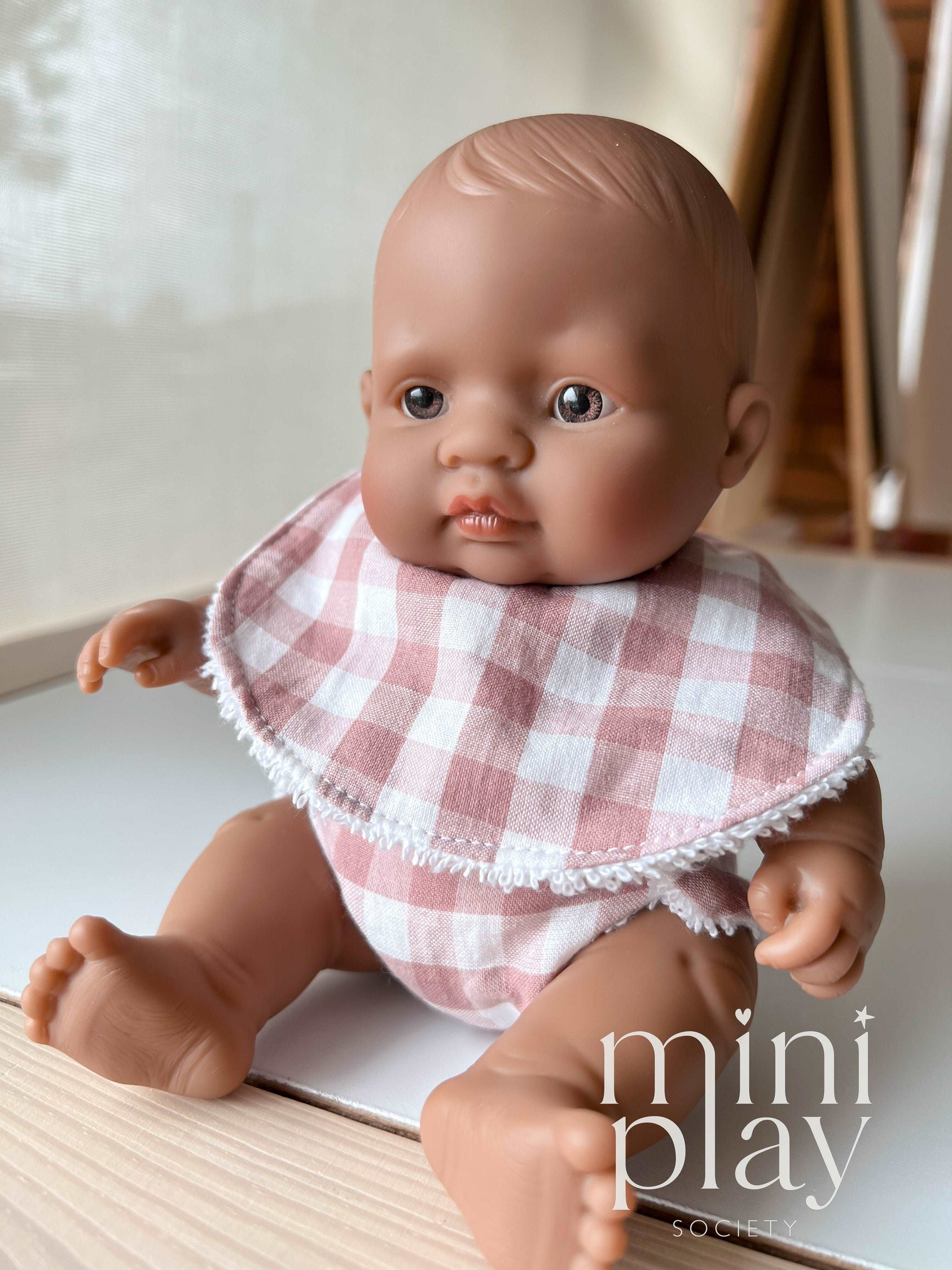 Doll Nappy & Bib Set