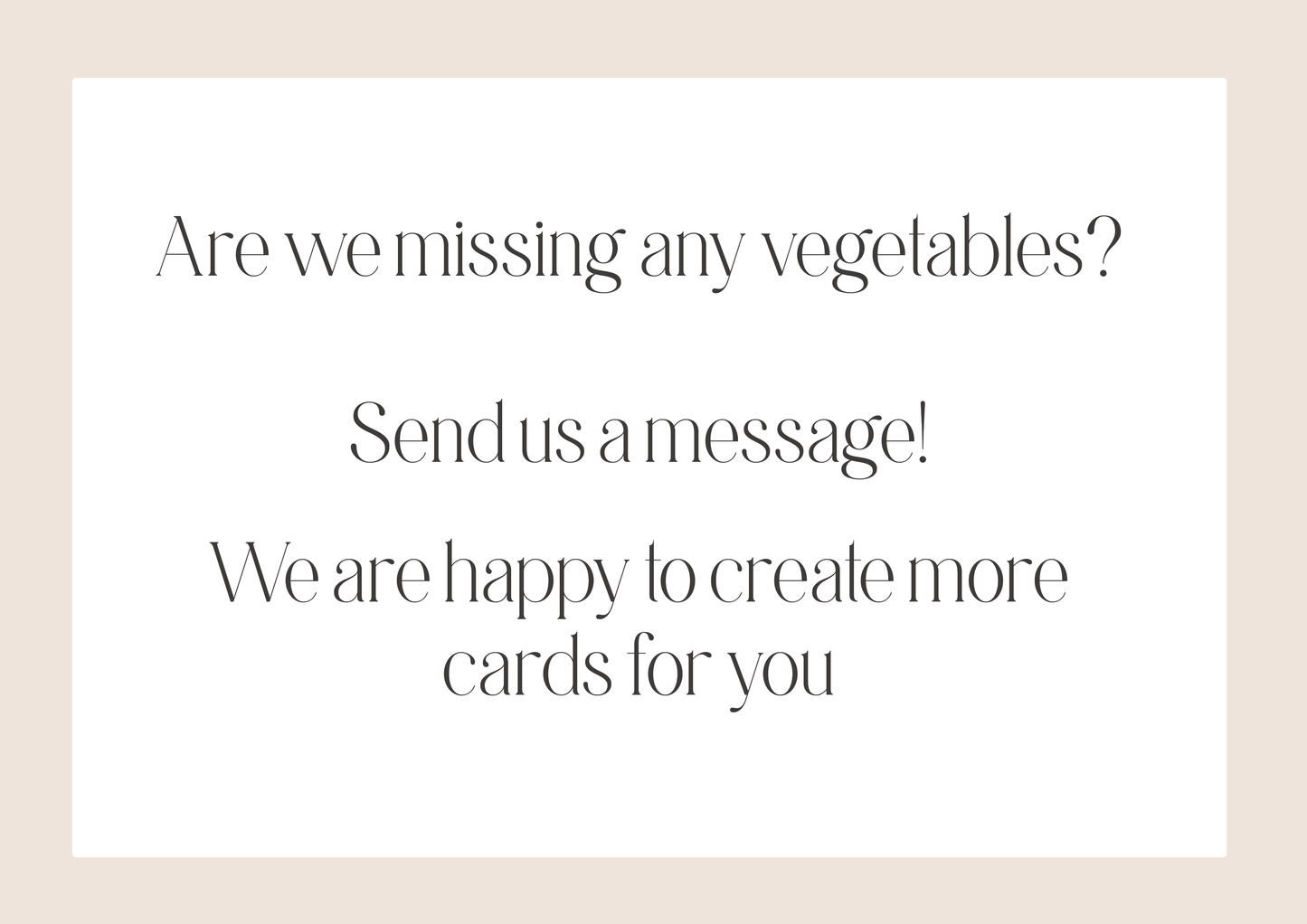 Printable Vegetable Flash Card Set