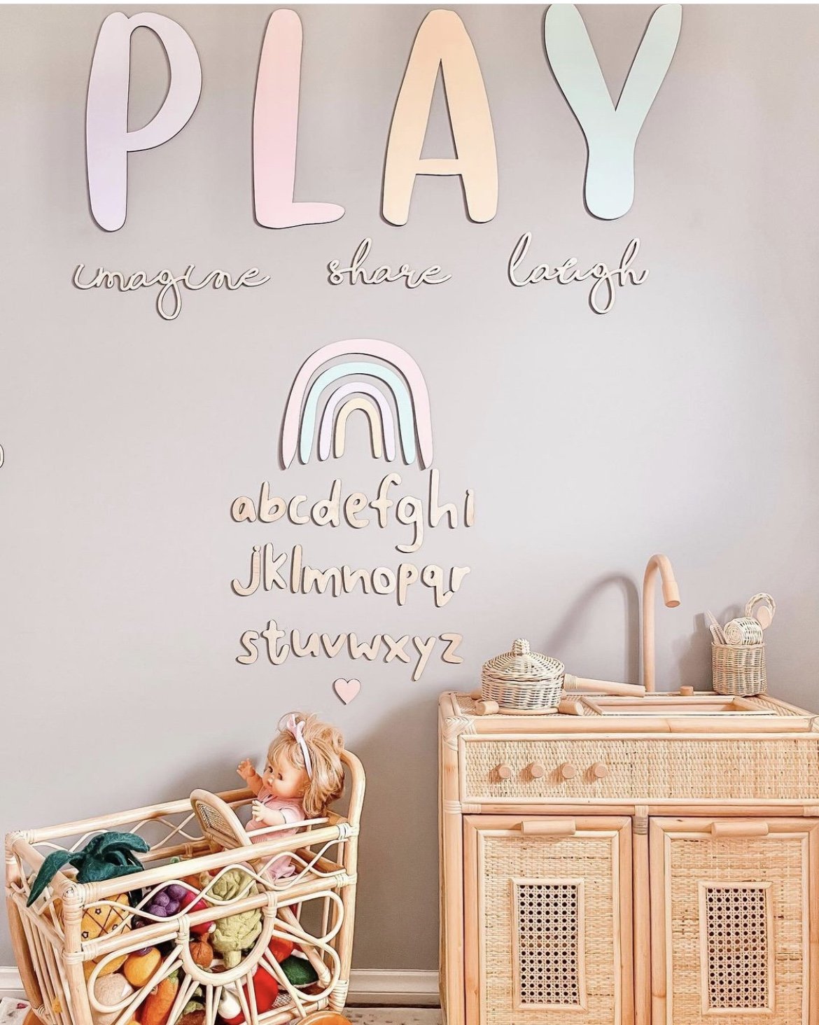 "Play" Playroom Décor Sign