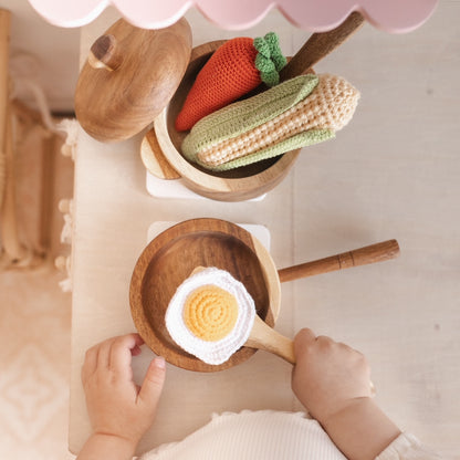 Q Toys Wooden Pot & Pan Set