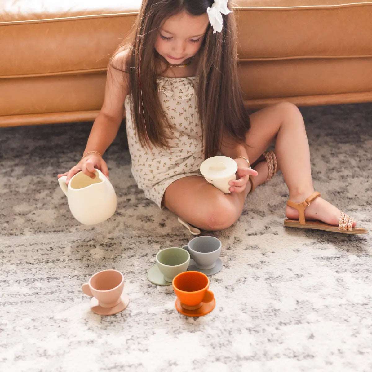 Children's Silicone Tea Play Set