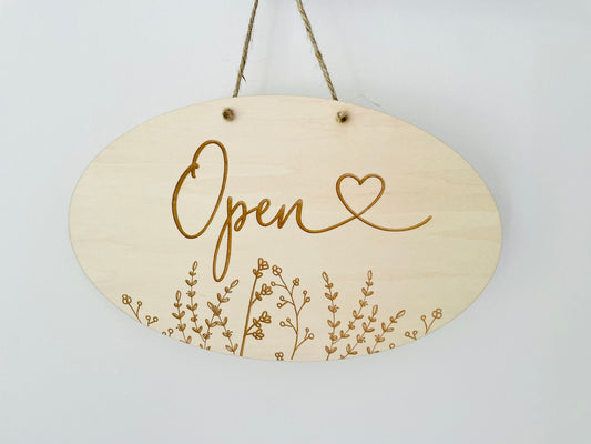 Open/Closed Café Shop Sign